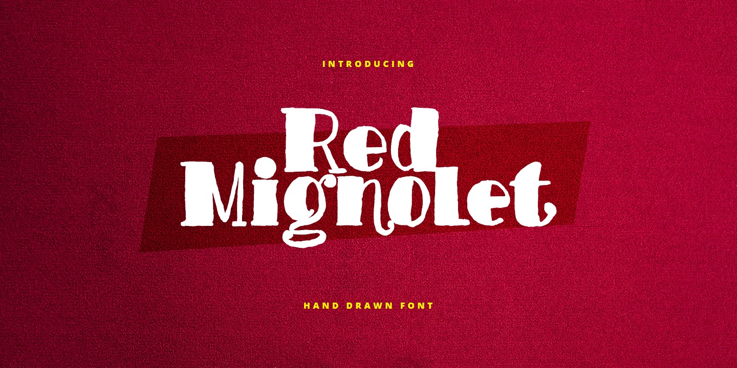 Beispiel einer Red Mignolet-Schriftart